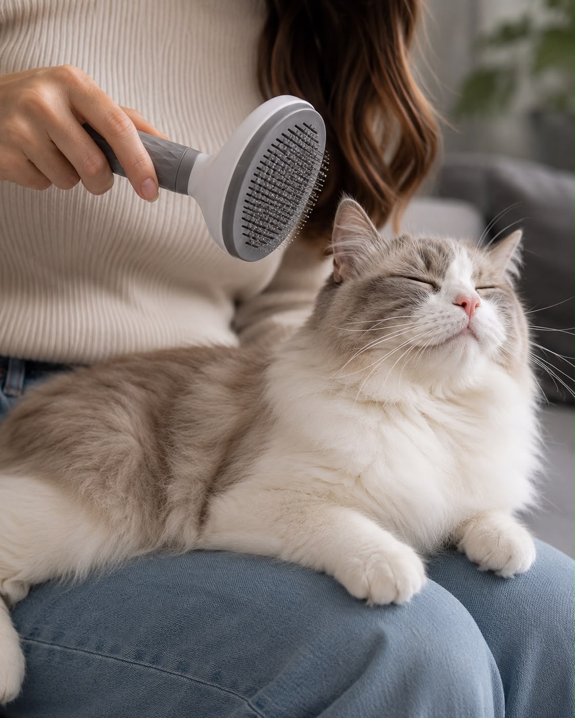 cat shedding brush